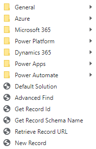 Microsoft 365 Utilities tree view